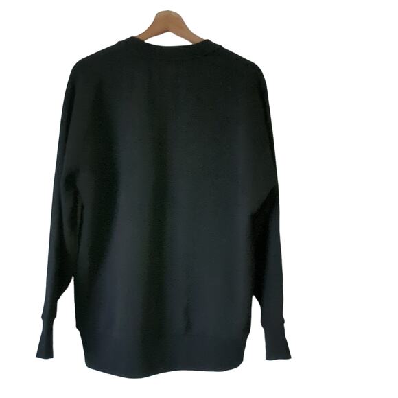 Sweaty Betty Womens Long Sleeve Black Crewneck Sweatshirt Oversize Top Small EUC - Picture 2 of 7